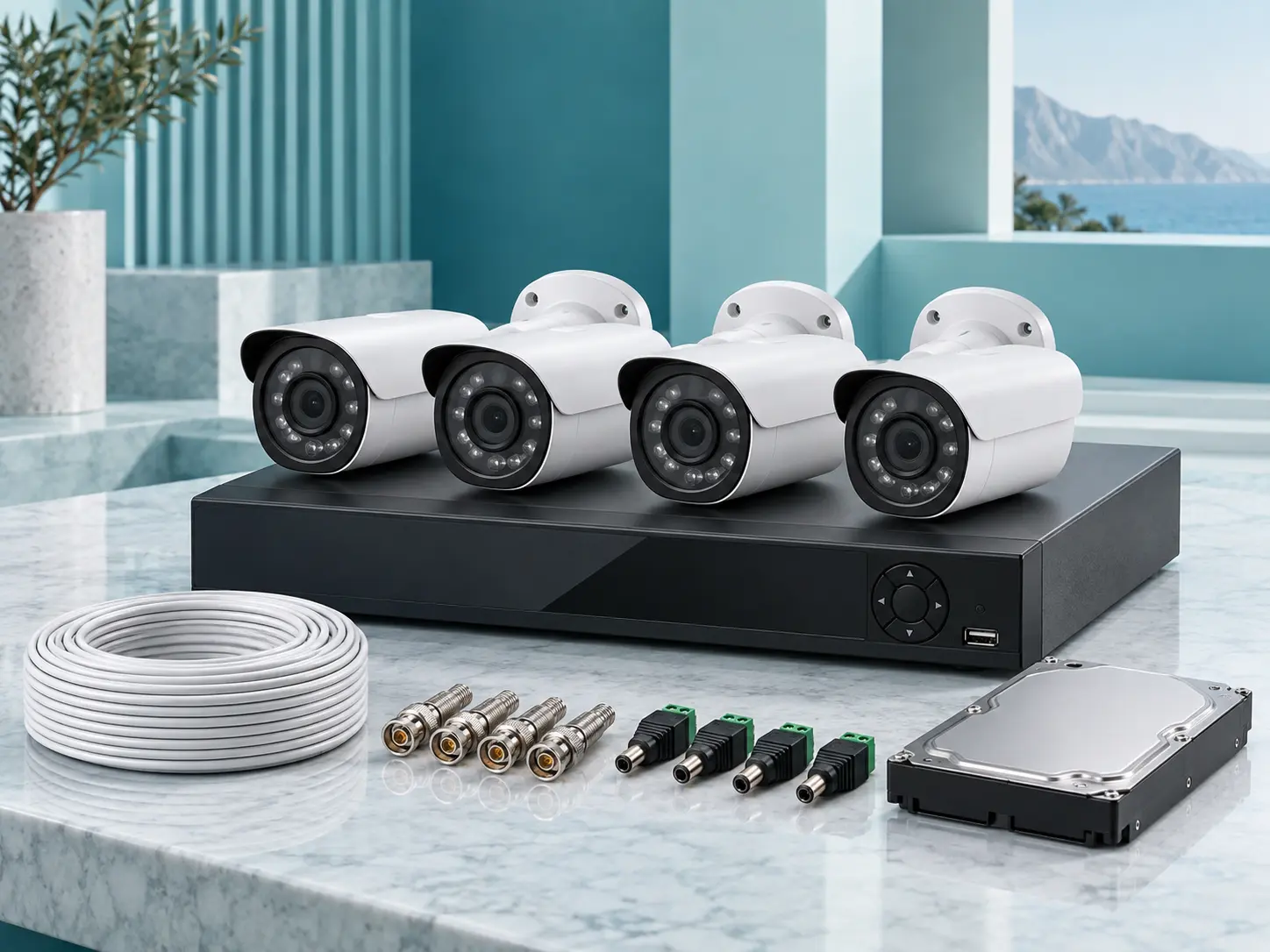4 camera CCTV package