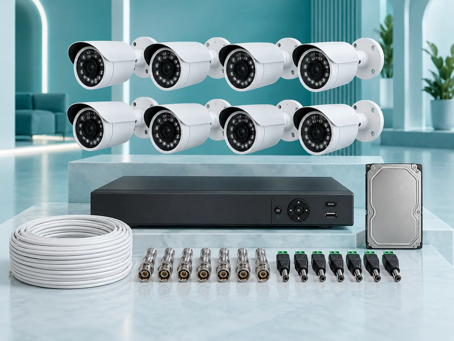 8 camera CCTV package