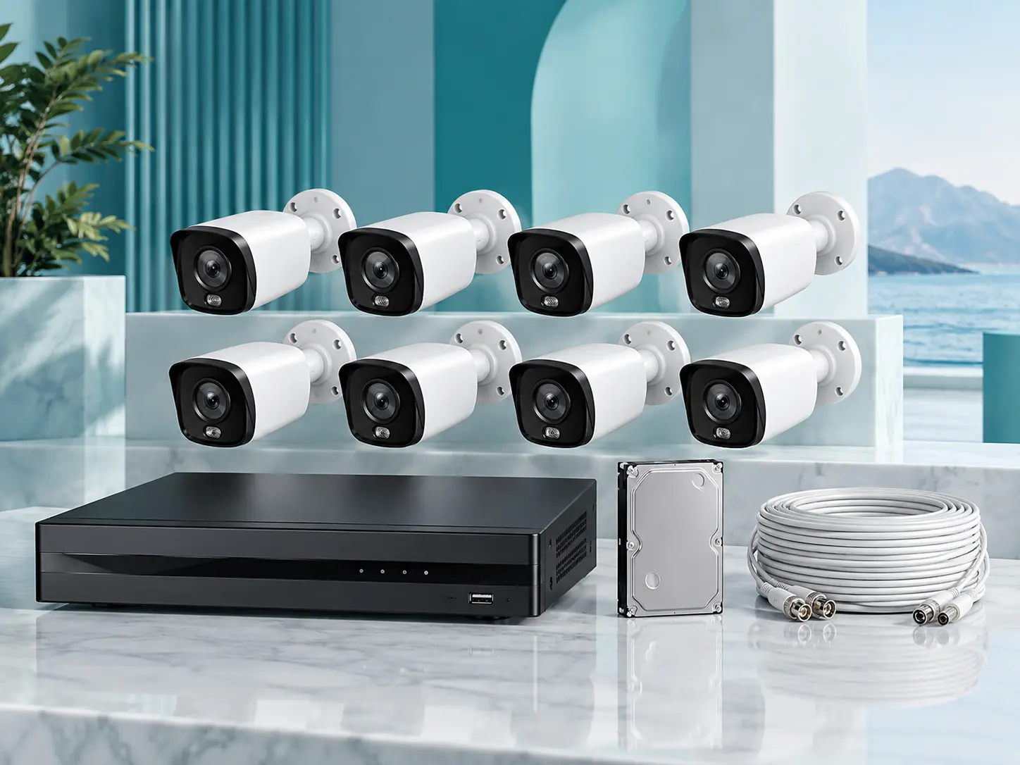 8 camera 5MP CCTV package