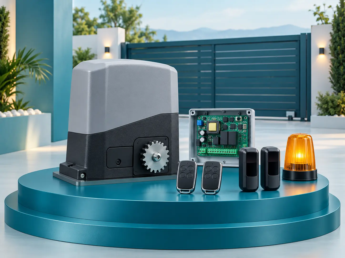 Automatic gate motor package