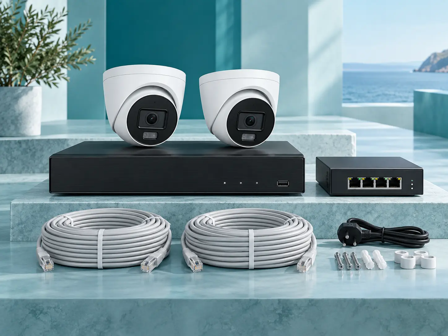 2 IP camera package