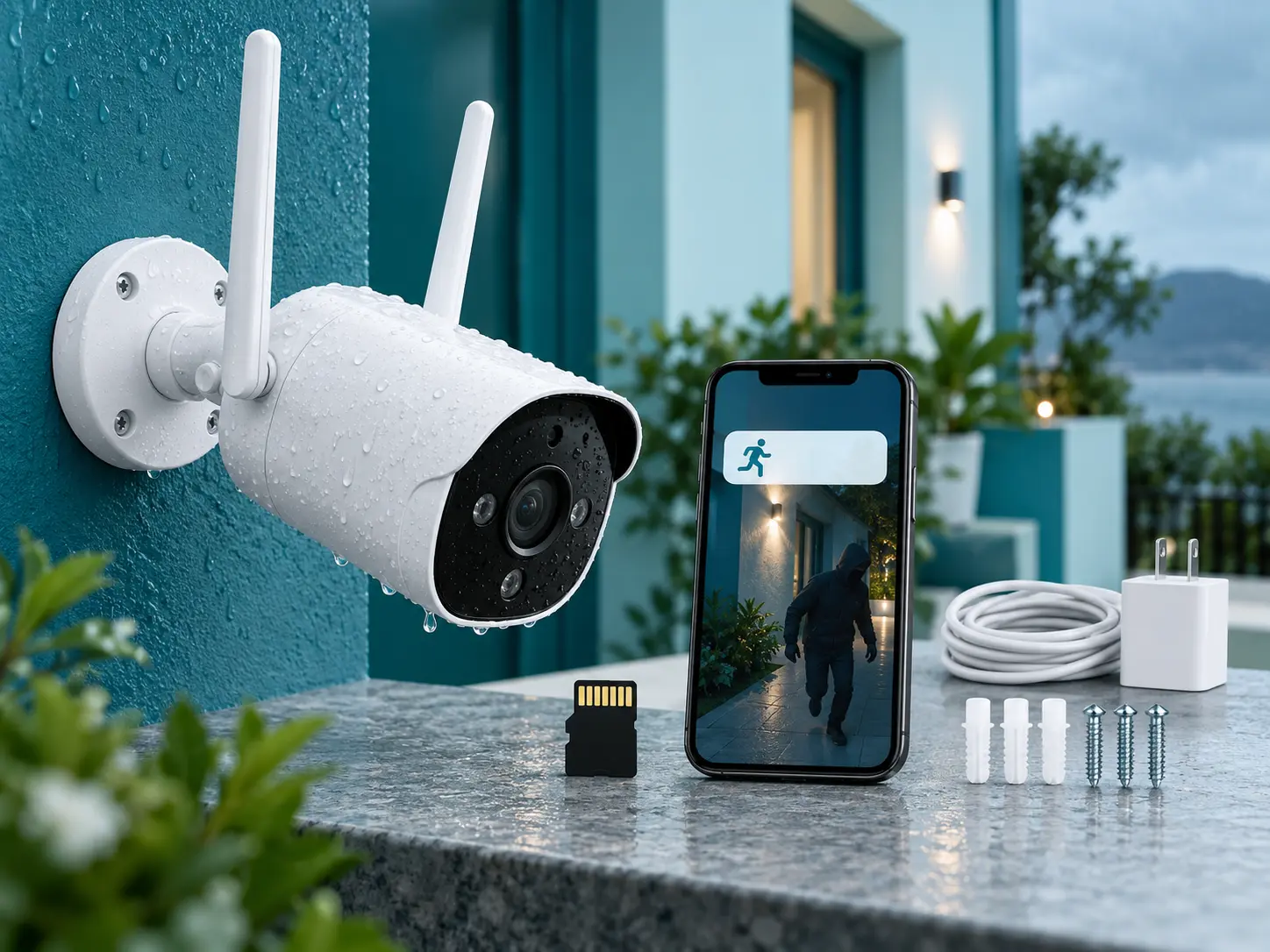 Outdoor Wi-Fi security camera