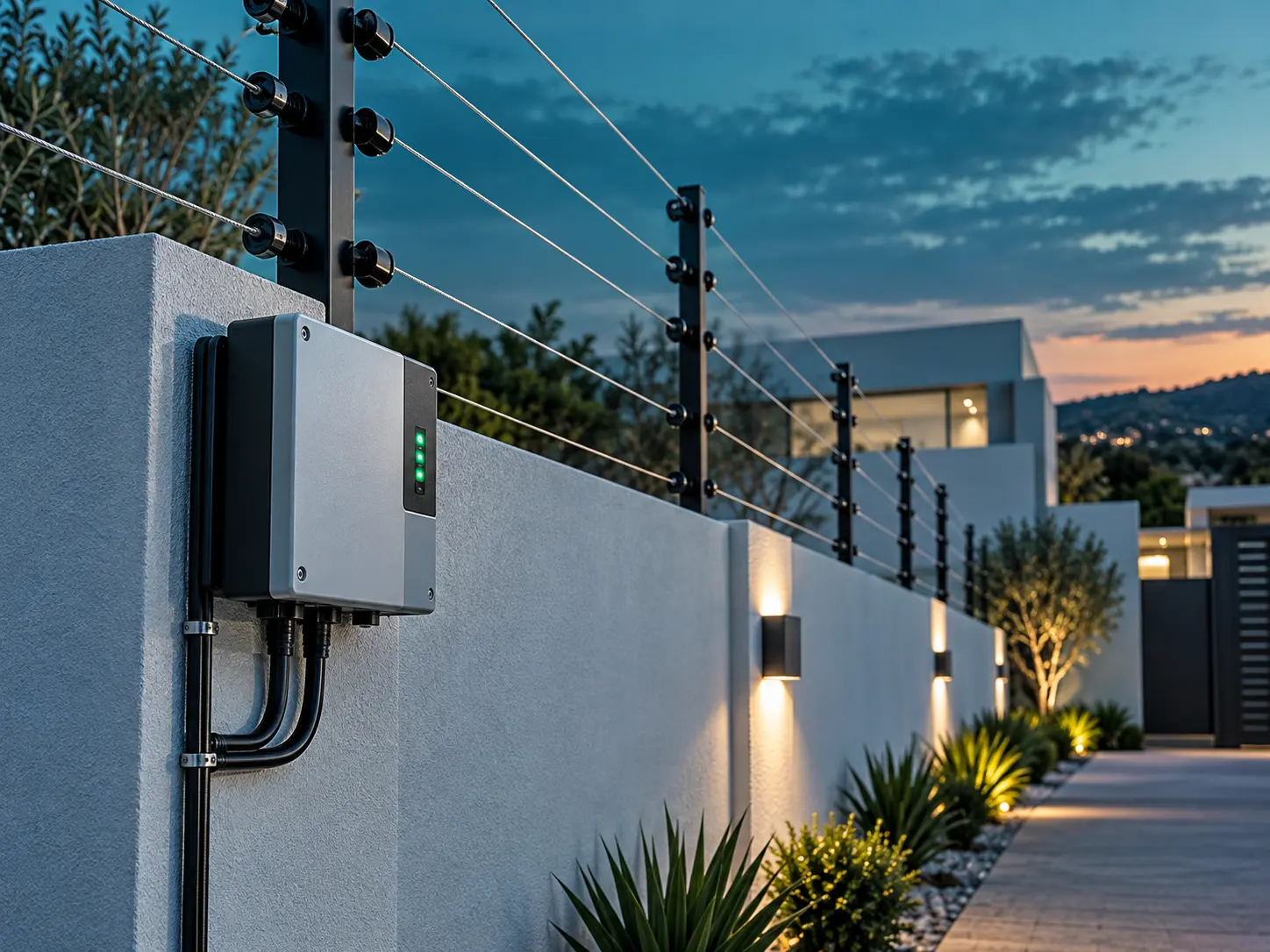 Electric security fencing