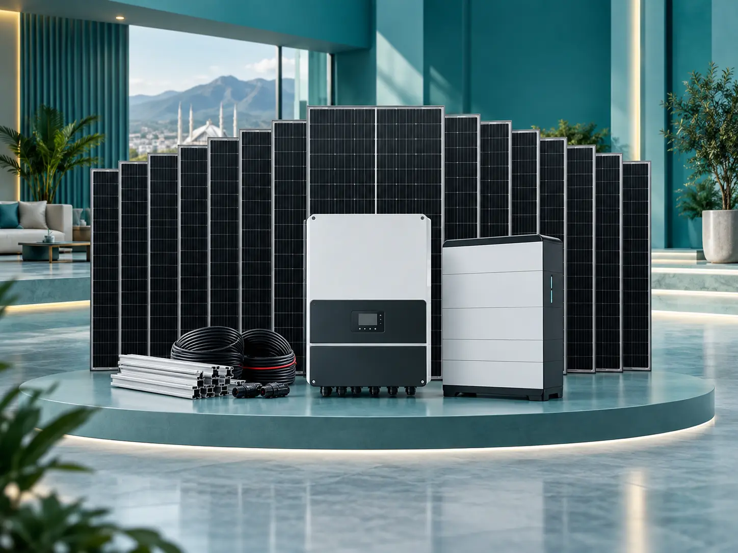 10kW hybrid solar system for home or office
