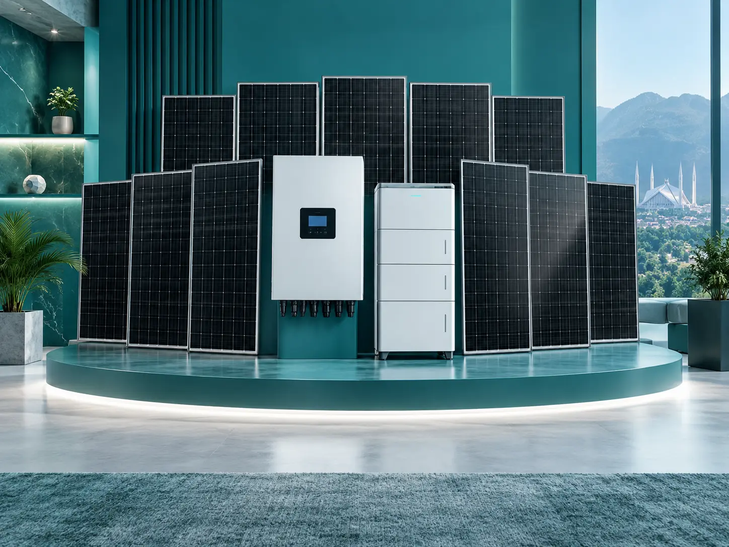 8kW hybrid solar system for a large residence