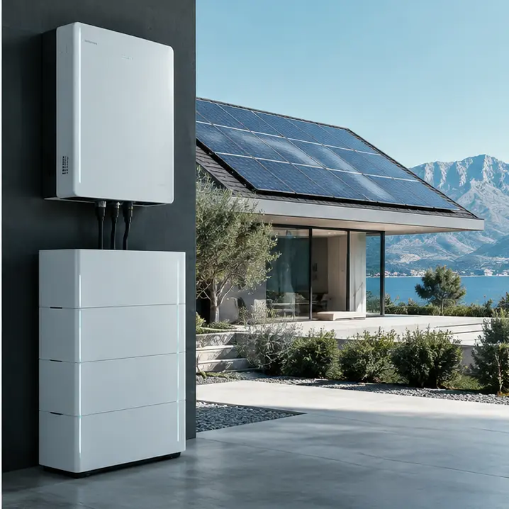 Premium Fox ESS style hybrid inverter and battery system